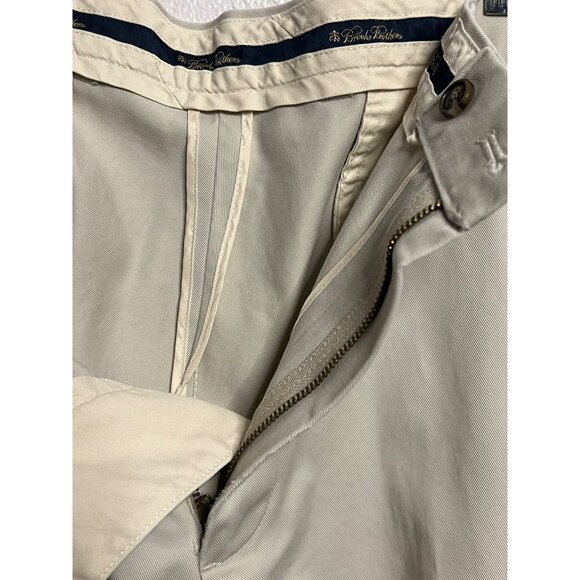 Brooks Brothers Men Advantage Chino Dress Pants W38/L30 Beige 100% Cotton Beige - Picture 8 of 16